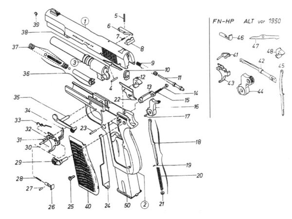 RESSORT GACHETTE BROWNING GP35 – Image 2