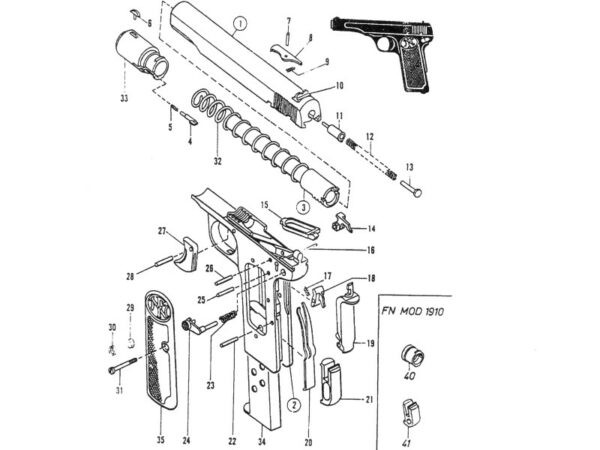 AXES BROWNING 1910/22 – Image 2