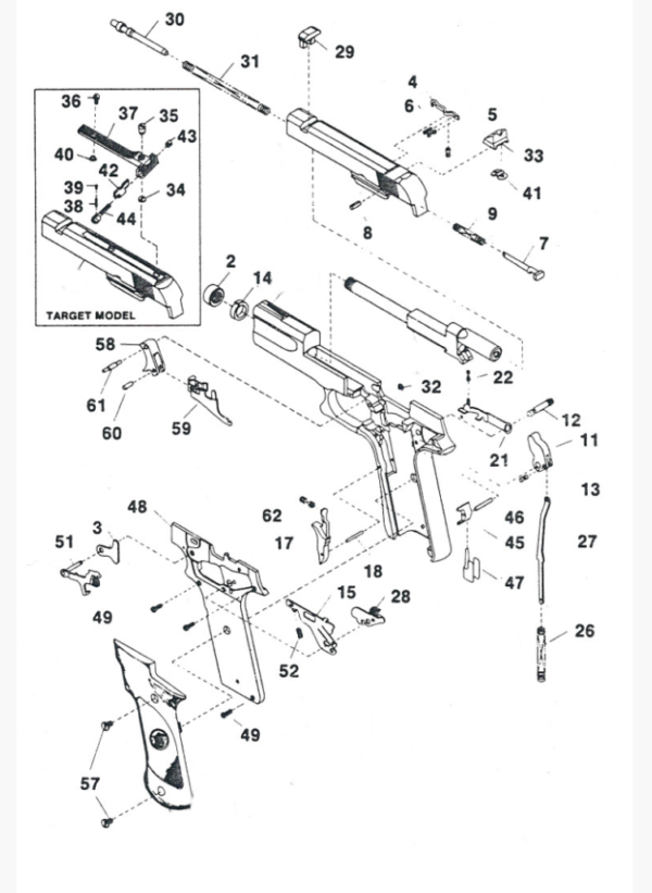 RESSORT CHIEN SMITH WESSON 422 – Image 2