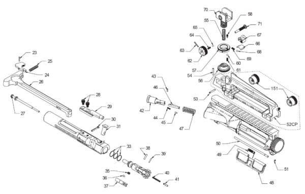 RESSORT LEVIER AR15/M4 – Image 2