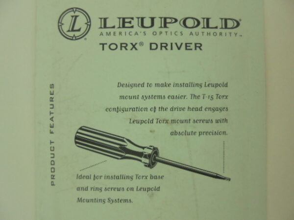 TOURNEVIS TORX LEUPOLD – Image 2