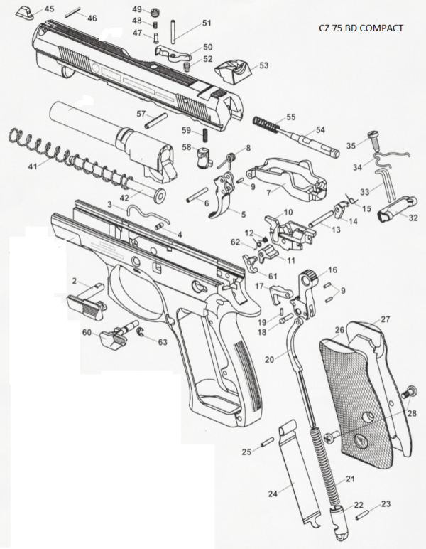 RESSORT CHIEN CZ 75 BD COMPACT – Image 2