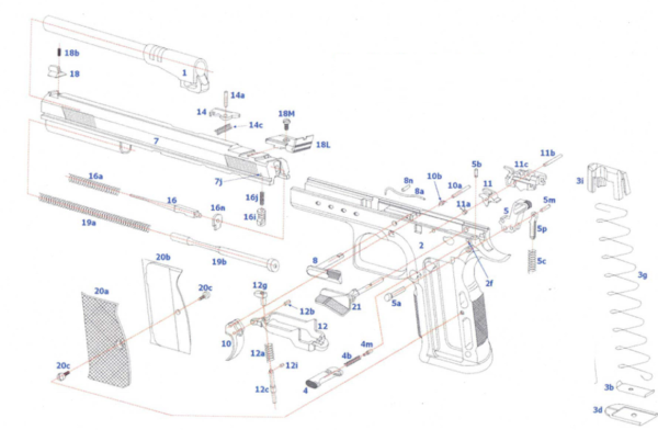 DETENTE DOUBLE ACTION TANFOGLIO STOCK 1/2/3 – Image 4