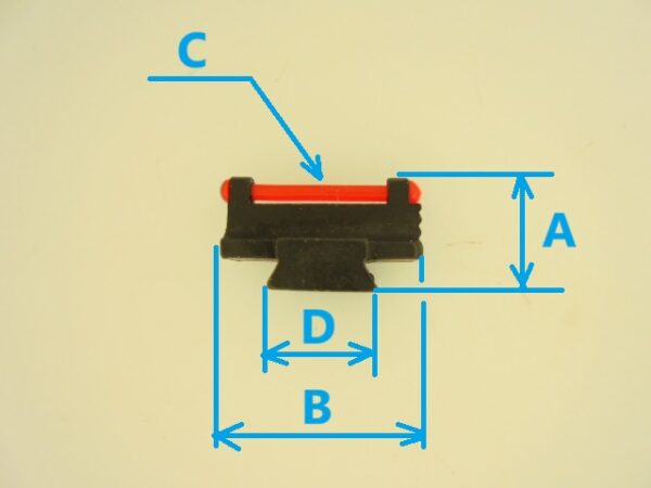 GUIDON FIBRE OPTIQUE TRANSVERSAL 10MM – Image 3