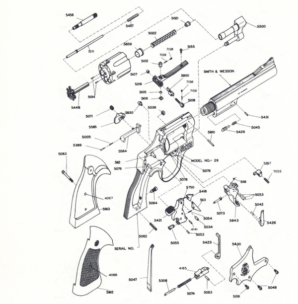 HAUSSE SMITH&WESSON OLD STYLE CARCASSE K/L – Image 6