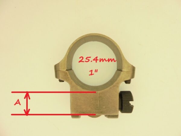 MONTAGE INOX MEDIUM 25.4MM RUGER RANCH MINI14 – Image 5