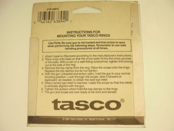 MONTAGE CHROME 30MM TASCO – Image 5