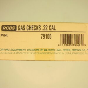 GAS CHECKS RCBS CALIBRE 22