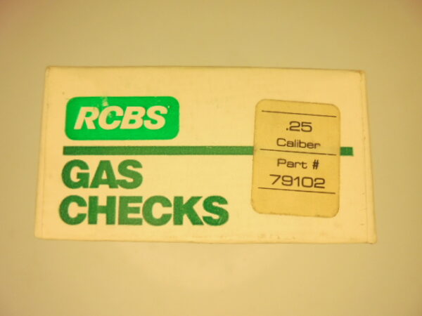 GAS CHECKS RCBS CALIBRE 25