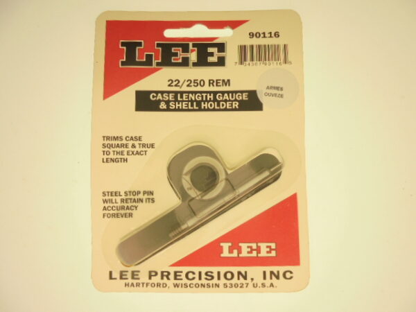 JAUGE LONGUEUR+SHELL-HOLDER LEE 22-250 REMINGTON