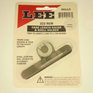 JAUGE LONGUEUR+SHELL-HOLDER LEE 222 REMINGTON