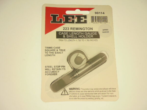 JAUGE LONGUEUR+SHELL-HOLDER LEE 223 REMINGTON