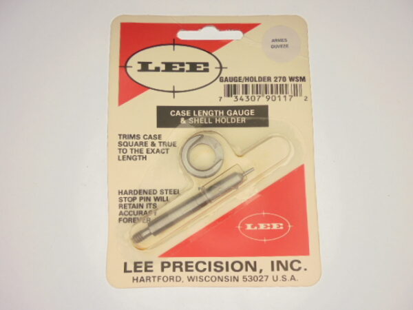 JAUGE LONGUEUR+SHELL-HOLDER LEE 270 WSM