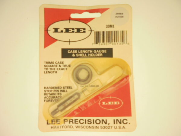 JAUGE LONGUEUR+SHELL-HOLDER LEE 30 M1 CARBINE