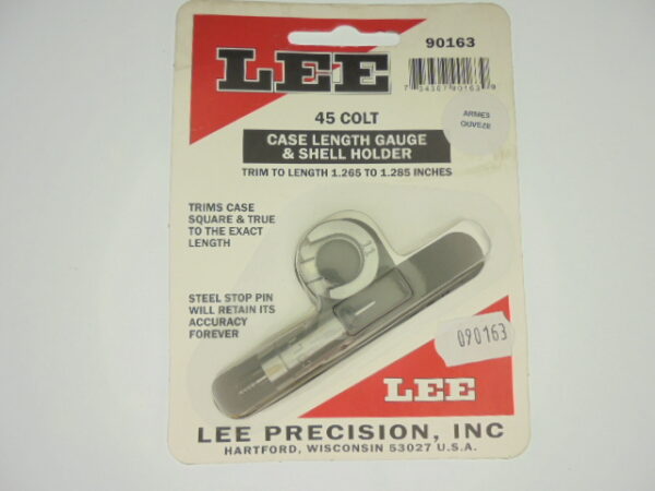 JAUGE LONGUEUR+SHELL-HOLDER LEE 45 LONG COLT