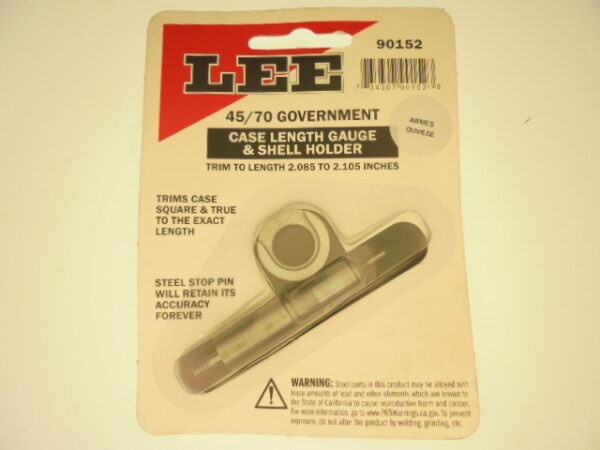 JAUGE LONGUEUR+SHELL-HOLDER LEE 45/70 GOVERNMENT