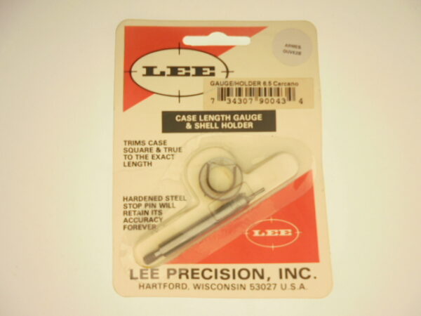 JAUGE LONGUEUR+SHELL-HOLDER LEE 6.5 CARCANO