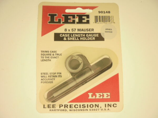 JAUGE LONGUEUR+SHELL-HOLDER LEE 8X57 MAUSER