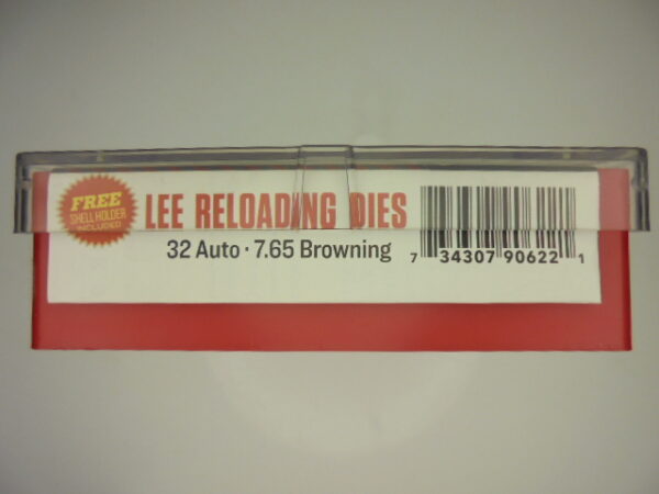 JEUX OUTILS CARBURE LEE CALIBRE 32ACP / 7.65 BR