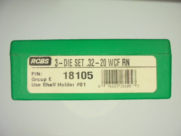 JEUX OUTILS ACIER RCBS CALIBRE 32-20 WCF