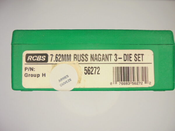 JEUX OUTILS ACIER RCBS CALIBRE 7.62 NAGANT