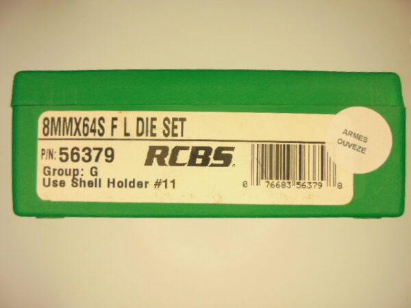 JEUX OUTILS ACIER RCBS CALIBRE 8X64S