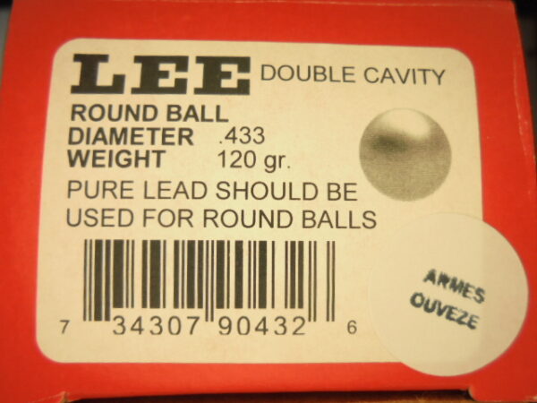 MOULE LEE CALIBRE 433 ROUND BALL