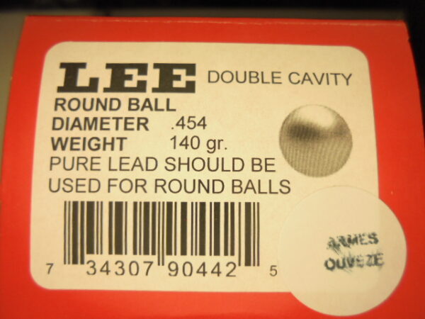 MOULE LEE CALIBRE 454 ROUND BALL