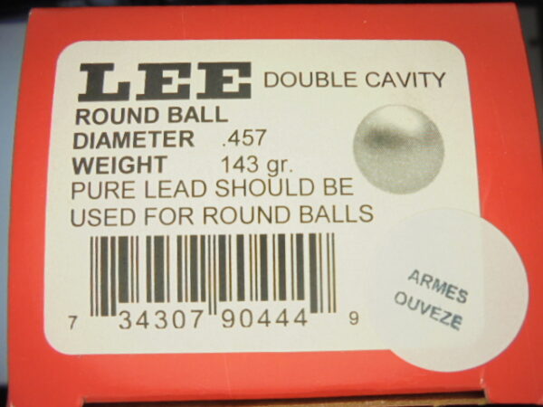 MOULE LEE CALIBRE 457 ROUND BALL