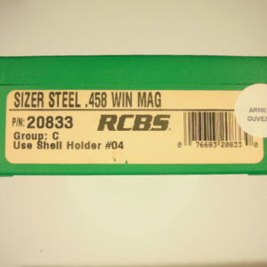 RECALIBREUR ACIER RCBS CALIBRE 458 WIN MAG