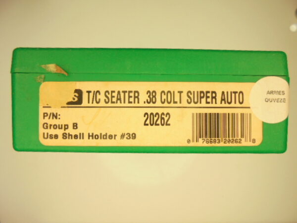 SERTISSEUR CONIQUE RCBS CALIBRE 38 COLT SUPER AUTO