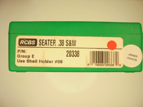 SIEGEUR RCBS CALIBRE 38 S&W