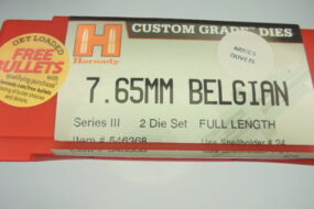 JEUX OUTILS ACIER HORNADY CALIBRE 7.65MM BELGE