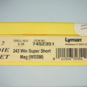 JEUX OUTILS ACIER LYMAN CALIBRE 243 WSSM