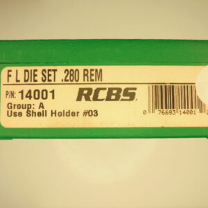 JEUX OUTILS ACIER RCBS CALIBRE 280 REMINGTON