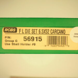 JEUX OUTILS ACIER RCBS CALIBRE 6.5 CARCANO