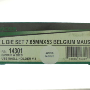 JEUX OUTILS ACIER RCBS CALIBRE 7.65X53 MAUSER