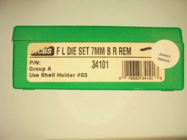 JEUX OUTILS ACIER RCBS CALIBRE 7MM BR REMINGTON