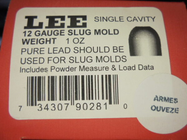MOULE LEE CALIBRE 12 SLUG