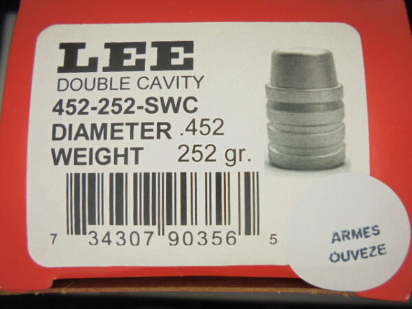 MOULE LEE CALIBRE 45 252GR SWC