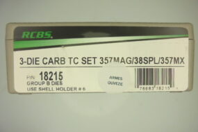 JEUX OUTILS CARBURE CONIQUE RCBS CALIBRE 357 MAG