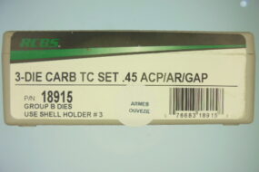 JEUX OUTILS CARBURE RCBS CALIBRE 45ACP