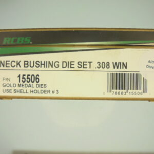 JEUX OUTILS ACIER RCBS CALIBRE 308 WINCHESTER