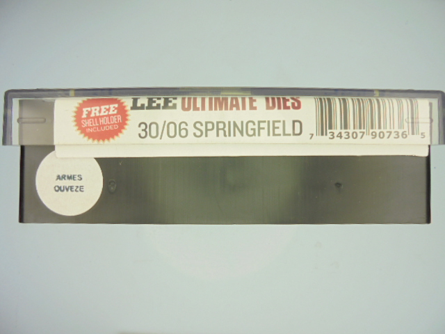 JEUX OUTILS ACIER LEE CALIBRE 30/06 SPRINGFIELD