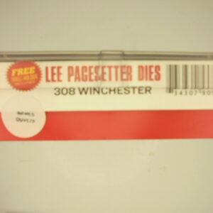 JEUX OUTILS ACIER LEE CALIBRE 308 WINCHESTER