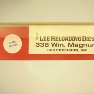 JEUX OUTILS ACIER LEE CALIBRE 338 WINCHESTER MAG.