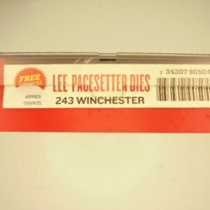 JEUX OUTILS ACIER LEE CALIBRE 243 WINCHESTER