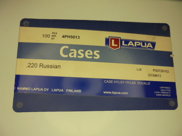 DOUILLES LAPUA CALIBRE 220 RUSSIAN (X100) – Image 2