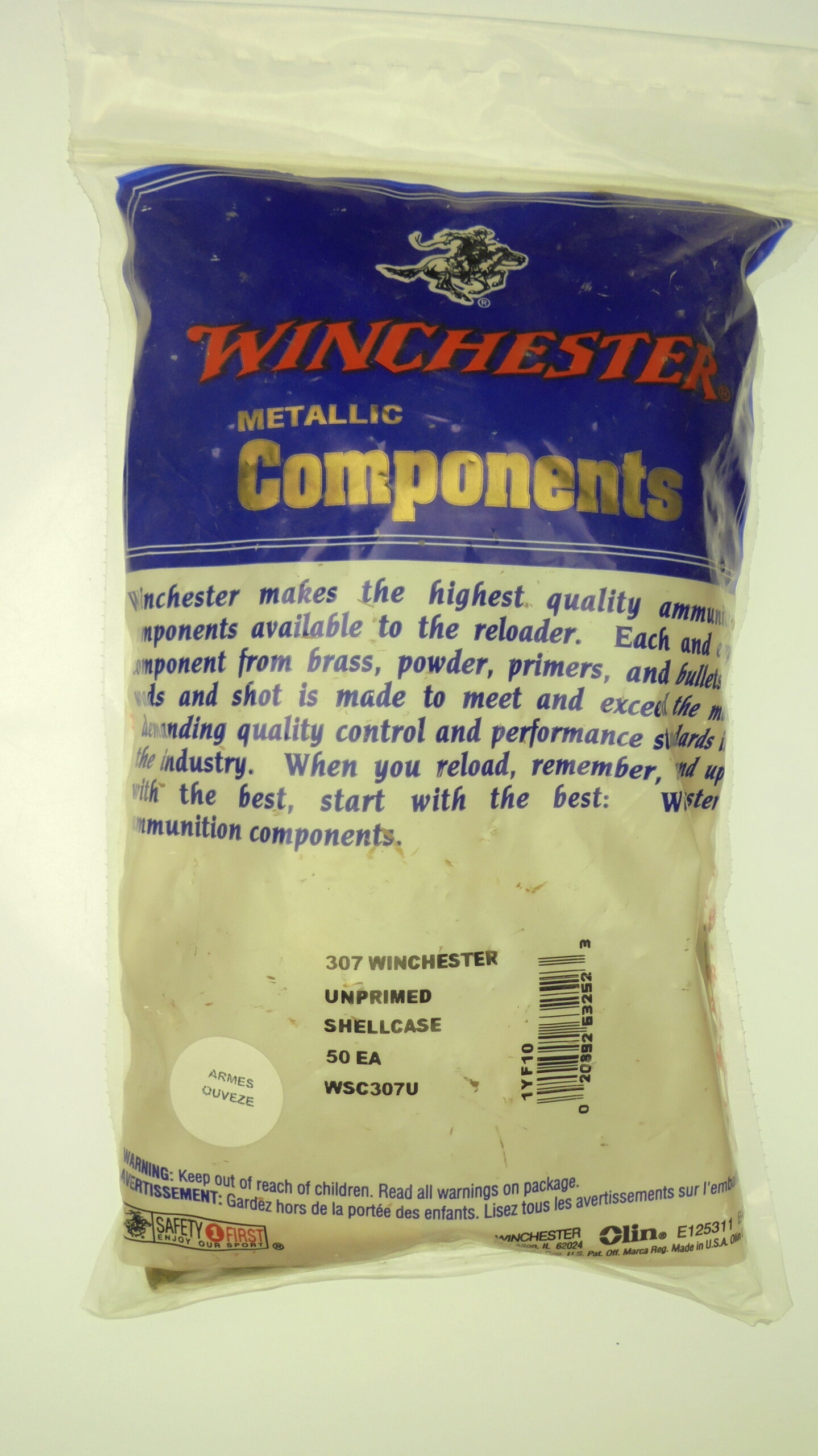DOUILLES WINCHESTER CALIBRE 307 WINCHESTER (X 50)